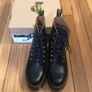 Dr. Martens Leona Black Boots